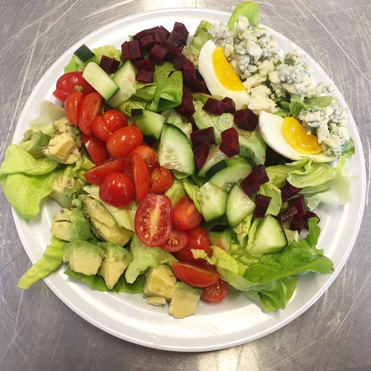 Try this vegetarian version of Cobb Salad for a healthy and hearty summer meal.